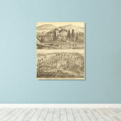 Ingezetenschap van AP Howard Hancock Canvas Afdruk (Insitu (Houten vloer))