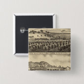 Ingezetenschap van Geo F Hooper Vierkante Button 5,1 Cm (Voorkant /achterkant)