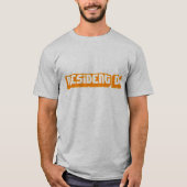 Ingezetineerde DJ Disk jockey dejay T-shirt (Voorkant)
