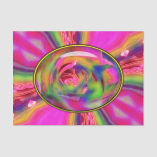 Ingezuiverd Roos Petals-Tissue Wrapping Paper Tissuepapier (Voorkant)