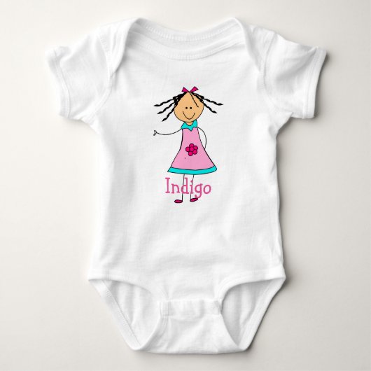 INGIGO babymeisjesnaam kleding leuk en grappig Romper (Voorkant)