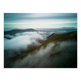 Ingleborough gezien vanaf Whernside Perfect Poster