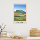 Ingleborough Yorkshire Dales Reisposter Poster (Keuken)