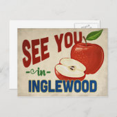 Inglewood California Apple - Vintage Travel Briefkaart (Voorkant / Achterkant)