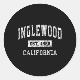Inglewood California CA opgericht sport Ronde Sticker