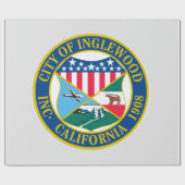 Inglewood California City Seal Cadeaupapier (Vlak)