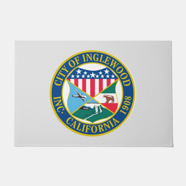 Inglewood California City Seal Deurmat (Voorkant)