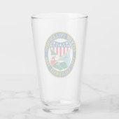 Inglewood California City Seal Glas (Achterkant)