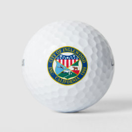 Inglewood California City Seal Golfballen