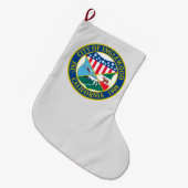 Inglewood California City Seal Grote Kerstsok (Voorkant (Hangend))