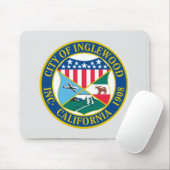 Inglewood California City Seal Muismat (Met muis)