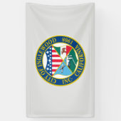 Inglewood California City Seal Spandoek (Verticaal)