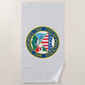 Inglewood California City Seal Strandlaken (Voorkant)