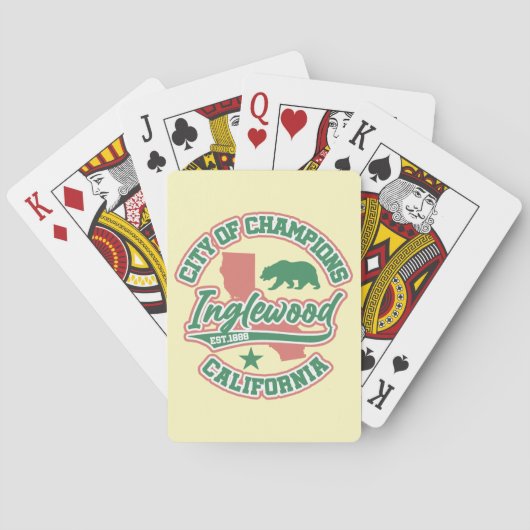 Inglewood, Californië Pokerkaarten (Achterkant)