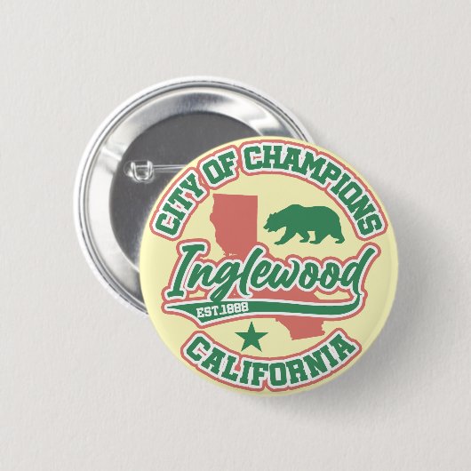 Inglewood, Californië Ronde Button 5,7 Cm (Voorkant /achterkant)
