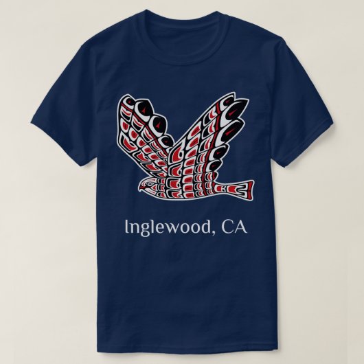Inglewood Redailed Hawk Native American Bird of Pr T-shirt (Design voorkant)