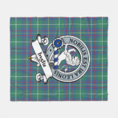 Inglis Ancient Clan badge Tartan Pset Fleece Deken (Voorkant (Horizontaal))