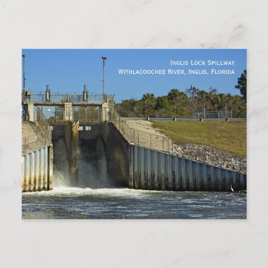 Inglis Lock Spillway Briefkaart (Voorkant)