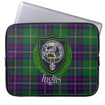 Inglis Schotse Clan Tartan en Crest 