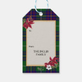Inglis Schotse Clan Tartan & Wapen Cadeaulabel (Achterkant)