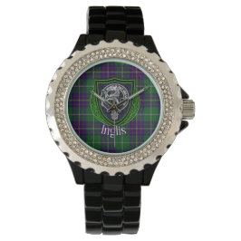 Inglis Schotse Clan Tartan & Wapen Horloge