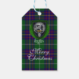 Inglis Scottish Clan Tartan & Crest Cadeaulabel