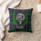 Inglis Scottish Clan Tartan & Crest Kussen (Deken)
