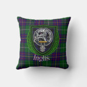 Inglis Scottish Clan Tartan & Crest Kussen (Achterkant)