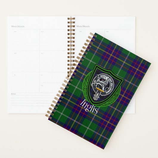 Inglis Scottish Clan Tartan & Crest Planner (Display)