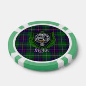 Inglis Scottish Clan Tartan & Crest Poker Chips (Enkel)