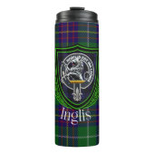 Inglis Scottish Clan Tartan & Crest Thermosbeker (Voorkant)