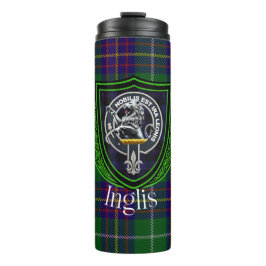 Inglis Scottish Clan Tartan & Crest Thermosbeker