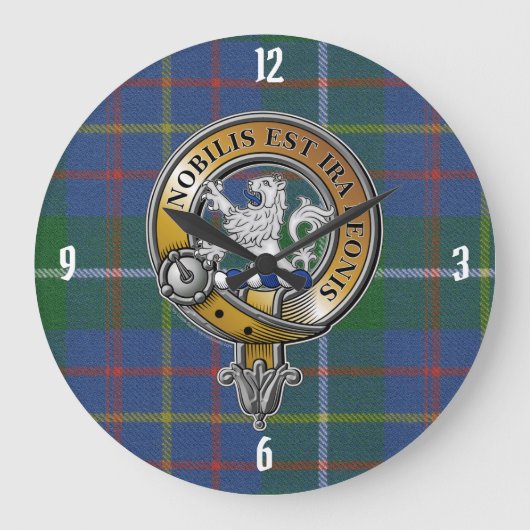 Inglis Tartan & Badge Grote Klok (Voorkant)
