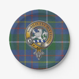 Inglis Tartan & Badge Papieren Bordje