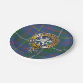 Inglis Tartan & Badge Papieren Bordje (Gekanteld)