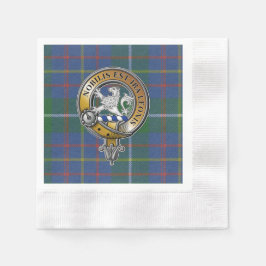 Inglis Tartan & Badge Servet