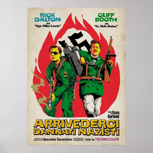 Inglorieuze broodjes 2 keer op keer in Hollywoo Poster (Voorkant)