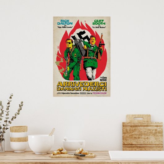 Inglorieuze broodjes 2 keer op keer in Hollywoo Poster (Keuken)