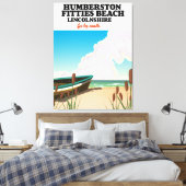 Ingoldmells South Beach lincolnshire Canvasprint Canvas Afdruk (Insitu (Slaapkamer))