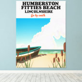 Ingoldmells South Beach lincolnshire Canvasprint Canvas Afdruk (Insitu (Houten vloer))