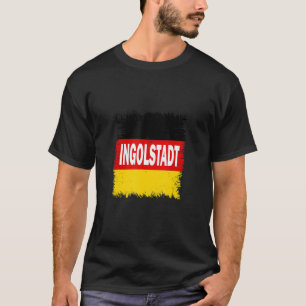 Ingolstadt Duitsland met Duitse vlag T-shirt