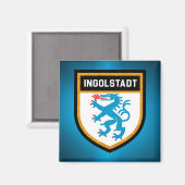 Ingolstadt Flag Magneet (Voorkant / Achterkant)