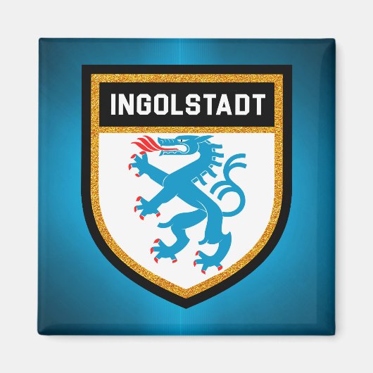 Ingolstadt Flag Magneet (Voorkant)