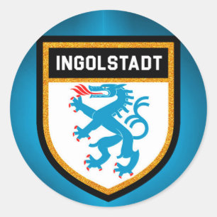 Ingolstadt Flag Ronde Sticker