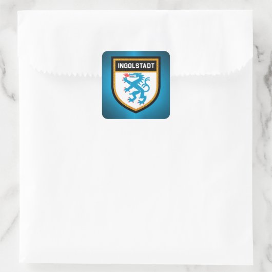 Ingolstadt Flag Vierkante Sticker (Tas)