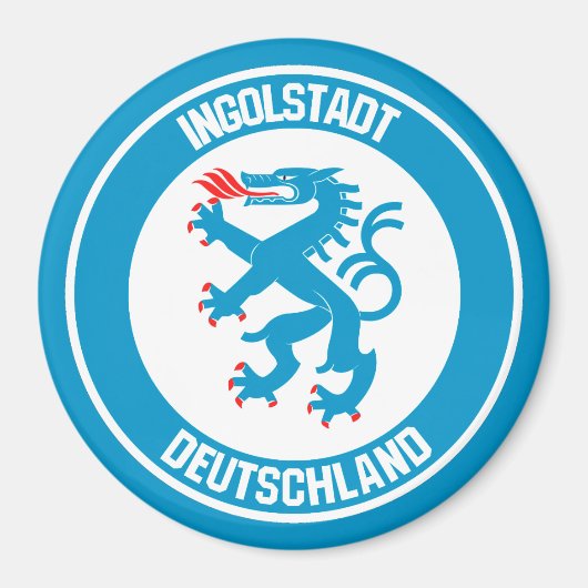 Ingolstadt Round Emblem Magneet (Voorkant)