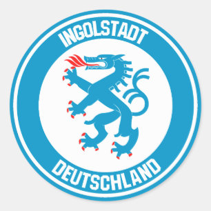 Ingolstadt Round Emblem Ronde Sticker