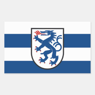 Ingolstadt stads vlag Duitsland symbool embleem dr Rechthoekige Sticker