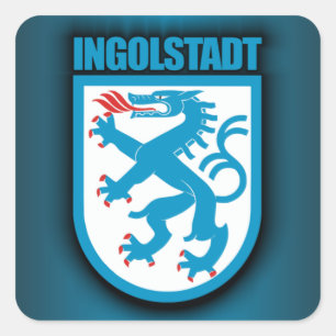 Ingolstadt Vierkante Sticker