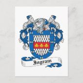 Ingram Family Crest Briefkaart (Voorkant)